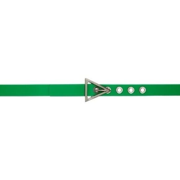 NWT BOTTEGA VENETA GREEN TRIANGLE BELT Sz 105 Cm 42 In Rubber